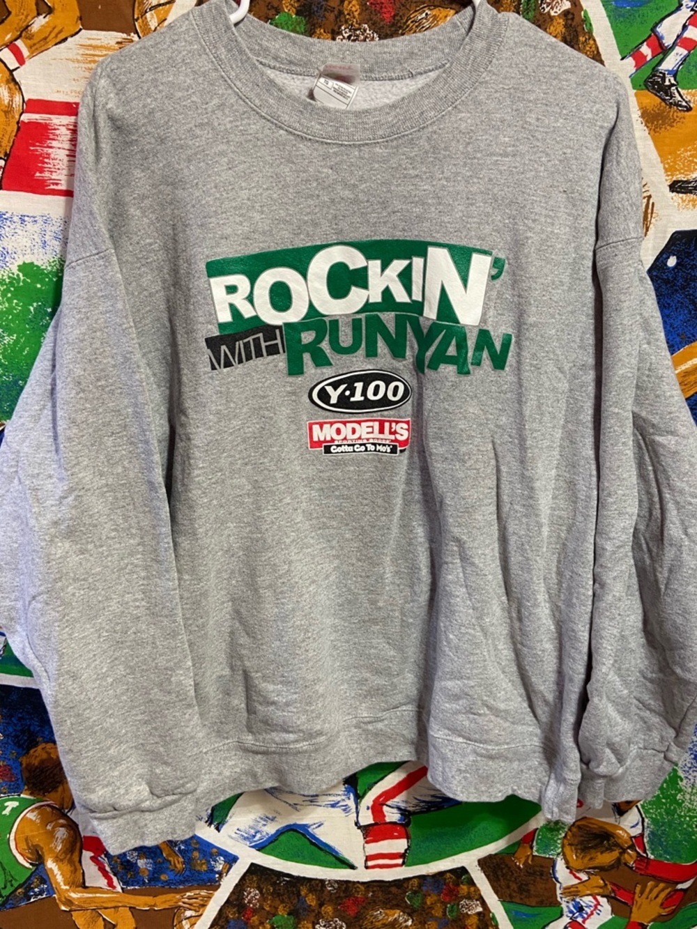 Rare Vintage Philadelphia Eagles John Runyan Crewneck Sweatshirt